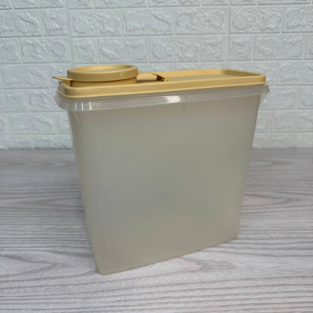 Vtg Tupperware Store N Pour Cereal Keeper Flip Top Medium 469-A w/ Lid 471-10